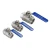 Import Manufacture High Quality Three Pieces Internal Thread Ball Valve High Pressure Direct Path Threaded Ends Ball Valve For Sale from China