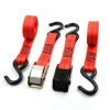 manufacturer directly 1 inch 6ft or 12ft cam buckle tie down straps with s hooks 900lbs