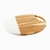 Import Marble Cutting Board White marble and acacia wood with Gold Metal handle charcuterie Serving Plate from China