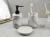 Import Marble green  S5 bathroom set including soap dispenser tumble toothbrush holder soap dish toiletbrush holder from China