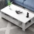 Import MDF modern wooden double drawer coffee table from China