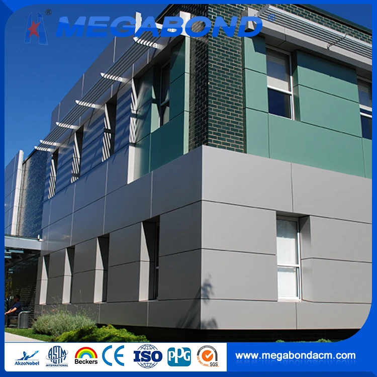 Megabond China New Cheap Exterior Wall Cladding Aluminum Cladding Building Construction Material Acp Cladding