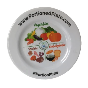 melamine vegetable kitchen the perfect portions Flat Plate