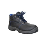 Men Stock Embossed Leather Safety Shoes