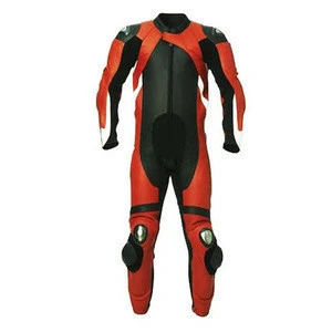 Mens Protective Motorbike Racing Leather Suit