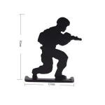 Metal Airsoft Shooting Target Walking Army Style Paintball Accessories for Practicing/ Airsoft/Shooting PP36-0018