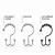 Import Metal Double Roller Glide Shower Curtain Hooks curtain accessory from China