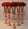 Metal flower Vase Trumpet Vase gold For wedding Table