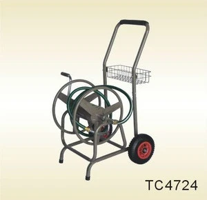 Metal Four Wheel Garden Watering Hose Reel Cart TC4724
