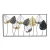 Import Metal Golden and Black Leaves Hanging Handicrafts Art Large Transverse Wall Interior Decor Home Accessories from China