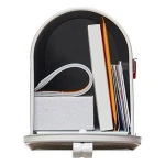metal powder coated mailbox american White Color tin antique mailbox