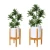 Import Mid Century plant stand indoor wooden flower stand Bamboo 8&quot;-12&quot; Planters and Pots from China