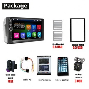 MIDCOURSE High Quality Low Price 2 Din 7 Inch Car MP5 Player MIrror Link And Built-in Bluetooth Car Radio