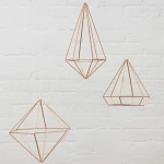 Modern Design Prisma metal wall art home decor,  Set of 6