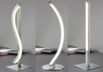 Modern Design S Shape Silver Finish LED Chip lamp led table lamp Desk Light with Plastic Shape Cover Night Light Reading Lamp