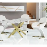 Modern Furniture Legs Marble Top Dining Tables Designs Stainless Steel Black Blue Metal OEM Key Glass Gray Glod Packing Room