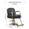 modern heavy duty hair salon luxury classic hairdresser reclining custom black barber chair prices