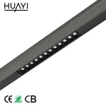 Modern Hotel Decor Aluminum Black 24W SMD LED Linear Pendant Light led grille light
