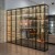 Import Modern luxury design household living room glass display cabinets from China