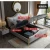 Import Modern Luxury Leather Double Bed Stainless Steel Metal Small Bedroom Wedding Beds from China