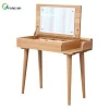 Modern Minimalist Wooden Makeup Table Dressing Dresser with Mirror