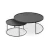Import modern simple living room round coffee table bedroom movable small furniture wood top bed side table from China