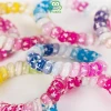 Modern style candy color durable delicate spiral hair elastic band