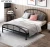 Import Modern wrought iron bed Nordic light luxury 1.5 meters high and low bed bedroom small apartment princess single bed from China