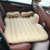Moisture-proof foldable PVC flocking SUV car travel mattress airbed back seat cover  inflatable mattress air bed wave type