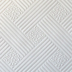 Moisture Proof Vinyl Coated 60x60 PVC Laminated Gypsum Ceiling Tiles