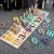 Import Montessori Math Shapes Puzzle Toys Wooden Blocks Learning Toys Number Counting Shape Stacker from China