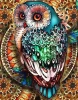 Mosaic Owl Needlework DIY Full Sets Diamond  Animal Picture  Home Decor diamond art painting kid set