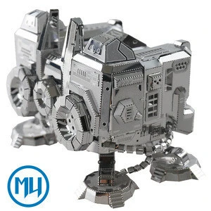 MU 3D Puzzle Starcraft Terran Building model kit diy Metal assembly Puzzle Model Toys for teens