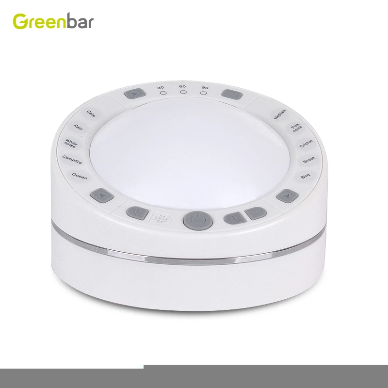 Multi-functional White Noise Machine for baby Unique Design Sleep Aid Device with Night Lamp Soothing Sounds