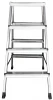 Multifunctional Folding Domestic Use 4 Step Ladder Two-sided Aluminum Stepladder With Standing 260x350 mm Platform