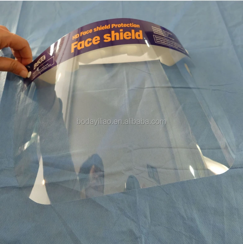 Multifunctional visor for wholesales protection anti-fog full plastic BODA medical face shield