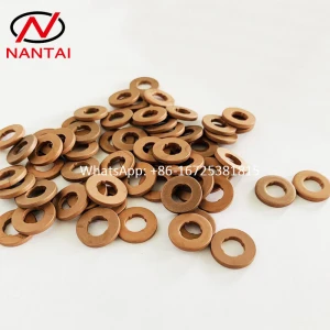 NANTAI Common Rail Injector Copper Washer for Nozzles F00VC17503 F00VC17504 1.5mm 2mm 2.5mm