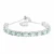 Import Natural cut oval aquamarine 7x5mm gemstone bracelet handmade jewelry 925 sterling silver adjustable chain bracelet supplier from India