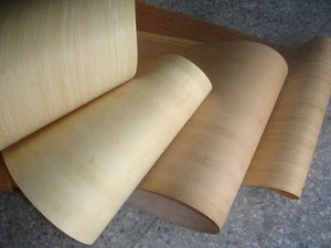 Natural or carbonized bamboo veneer for skateboards