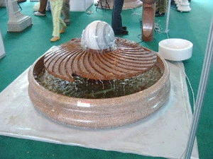 Natural stone marble water fountain for garden