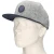 Import Navy Brim 6 Panel Waxed Fabric Best Seller Leather Patch Snapback Cap from China