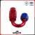 Import New 304 Stainless Steel Fuel Oil Air Hose End Fitting Adaptor AN8 red and blue 180 degree Push Lock Fuel System F4008-180-RDBU from China