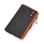 New arrival high quality genuine leather key wallet free logo custom OEM service two years guarantee
