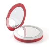 New Arrival magnifying Compact powerbank Mirror Pocket Light up LED Makeup mirror 3000mAh Rechargeable