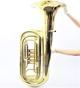 New arrive high end brass instruments 4 rotary keys tuba orchestra use 4 tuba