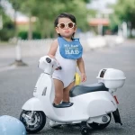 New Childrens Electric Toy Scooter Boys Girls Ride On Car Kids Scooter With Music And Light