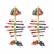 Import New Colorful Rhinestone Fish-shaped Earrings Exaggerated Big Alloy Fish Bone Dangler Women Fashion Personality Drop Earrings from China