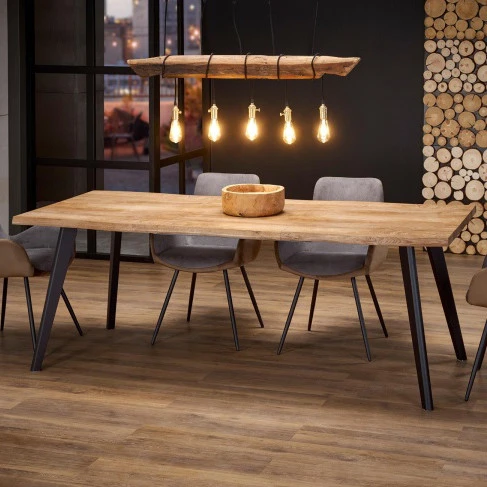 New Design Dining Room Furniture Dining Tables Morden Nordic Extendable Wooden Top 8 Seater Dining Table