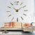 Import New Design Silver Color Mirror Wall DIY Clock Luxury Home Decor 3D Big Wall Sticker Clock For Home Decoration from China