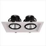 New Design Twin 30W*2 Led Grille downlight led square downlight